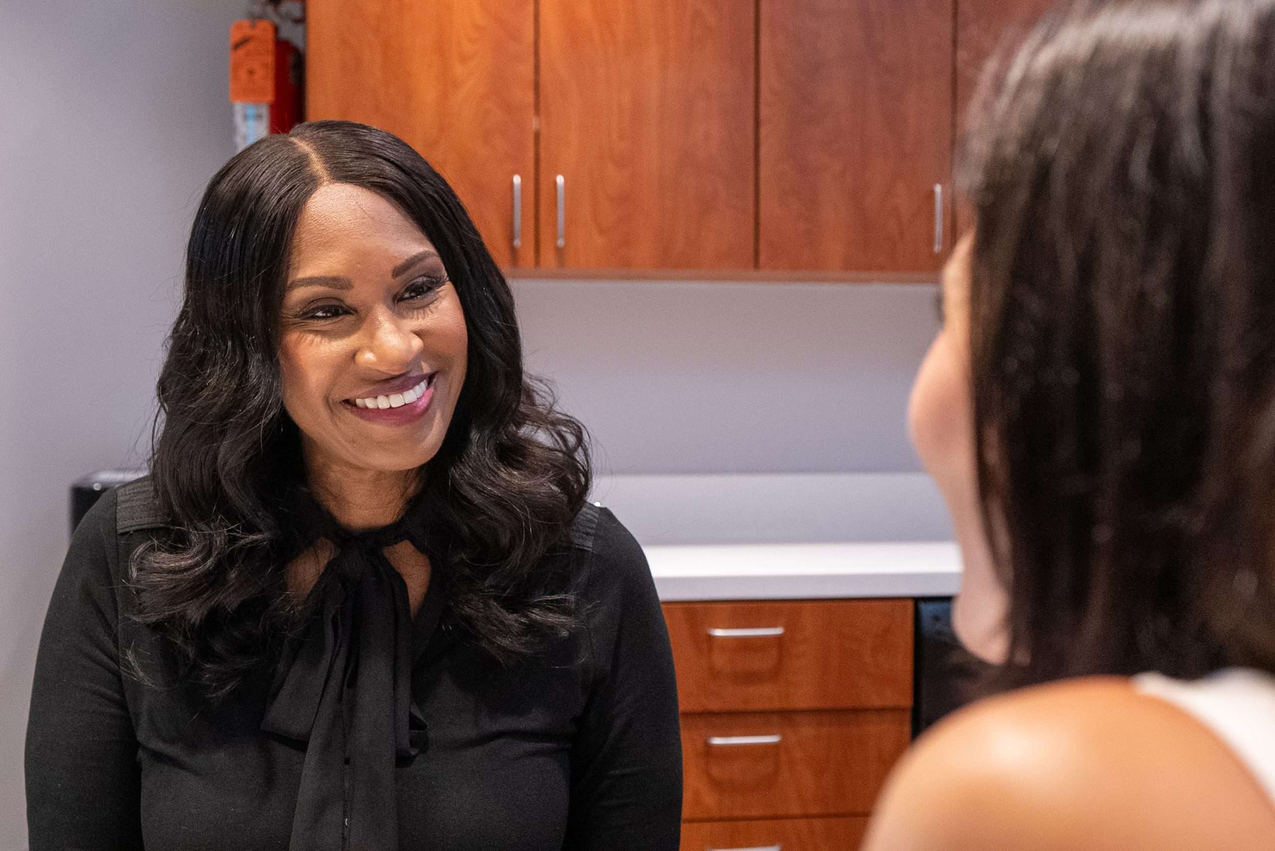 Dr. Gerald Marlin performing a teeth whitening procedure